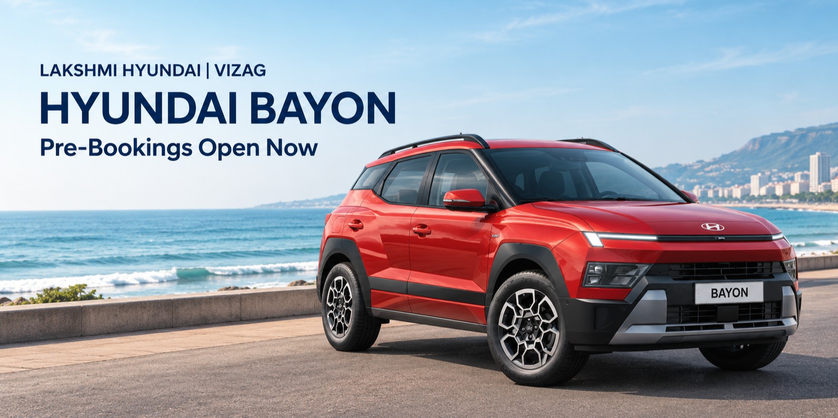 Hyundai BAYON Visakhapatnam – Features, Launch Date & Booking | Lakshmi Hyundai Vizag
