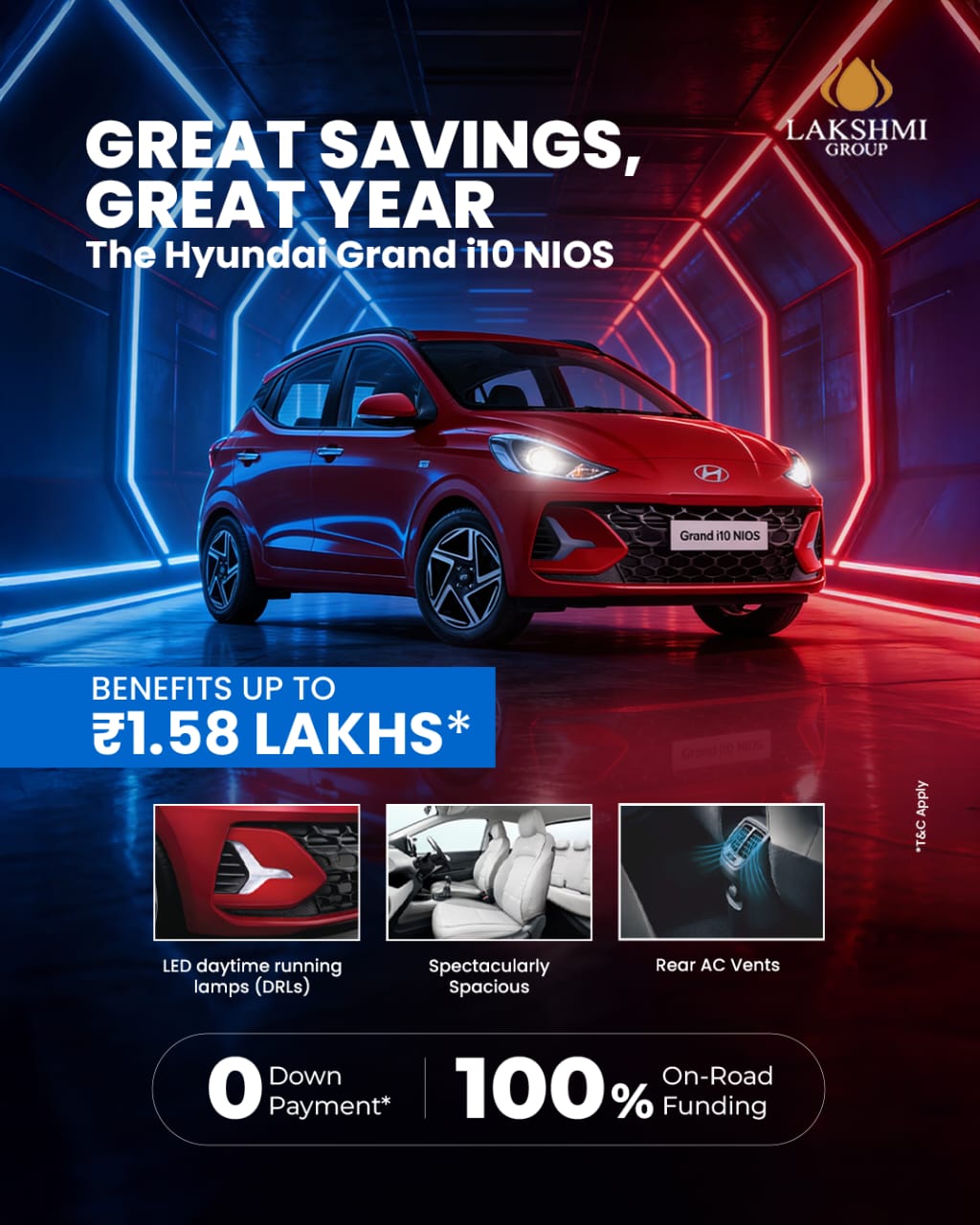 Grand i10 Nios Discount | Lakshmi Hyundai Bangalore