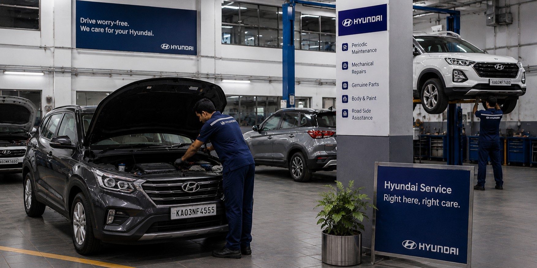 Hyundai Car Service Center in Bangalore: Cost, Booking & Timings