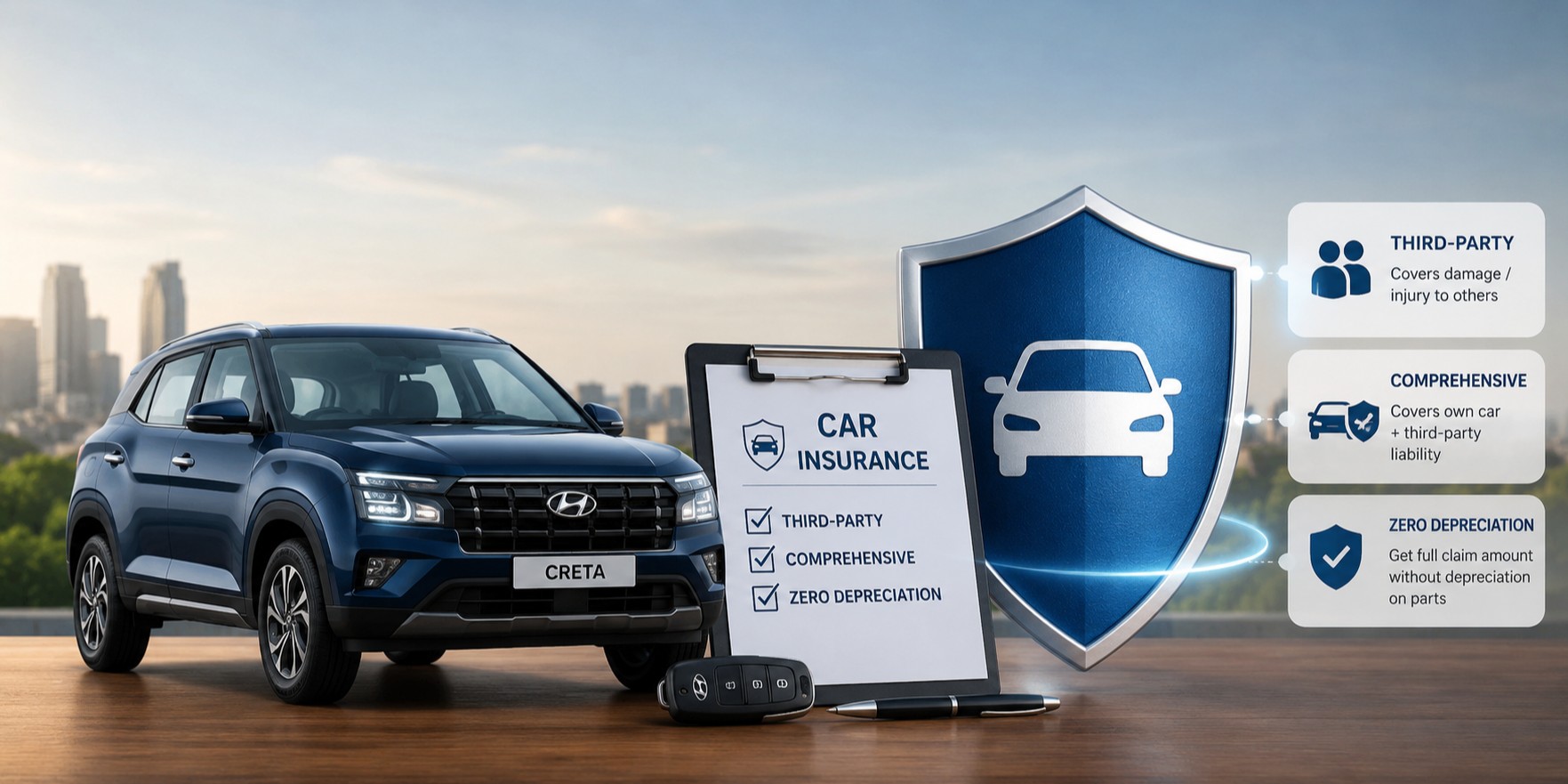 Car Insurance Types in India: Third-Party vs Comprehensive vs Zero-Dep (2026 Guide)