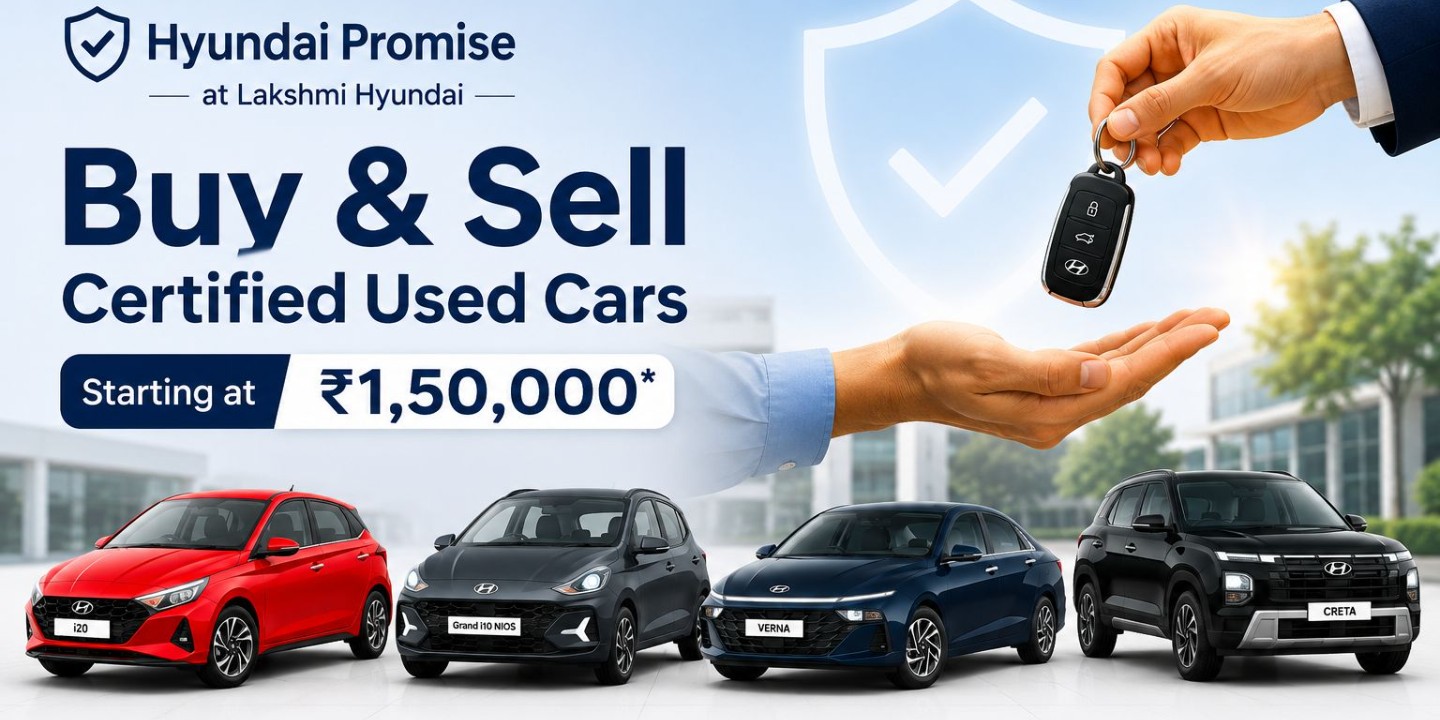 Hyundai Promise at Lakshmi Hyundai - Buy & Sell Certified Used Cars Starting at 1,50,000