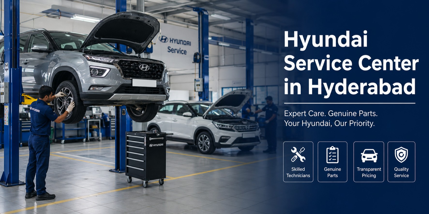 Hyundai Service Center in Hyderabad: Cost & Booking Guide
